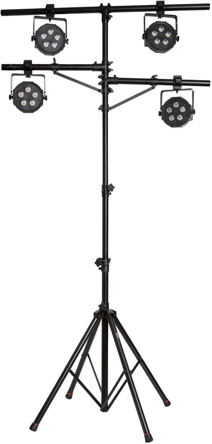 Gator GFW Quad Leg Stand Light Tree With LS1 Top Bars (Non-Piston) - PSSL ProSound and Stage Lighting