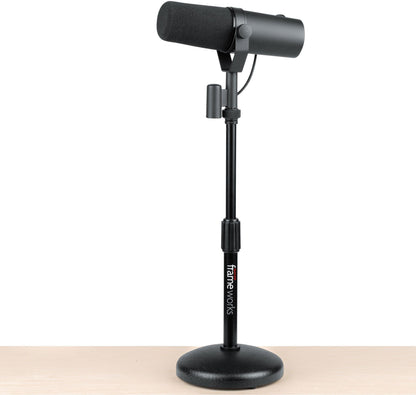 Gator GFW-MIC-0501 Desktop Mic Stand w/ Round Base - ProSound and Stage Lighting