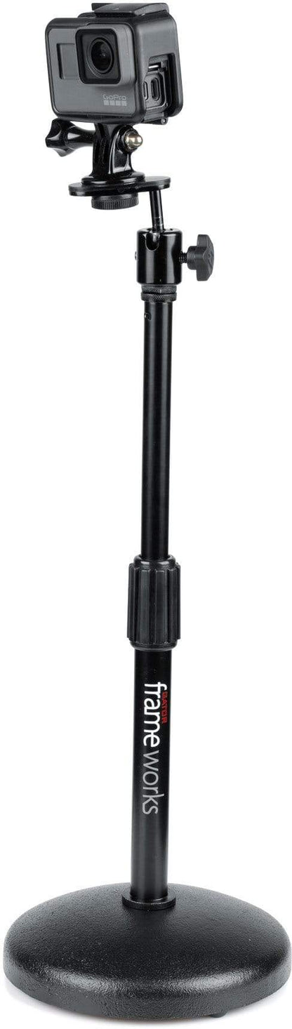 Gator GFW-MIC-0501 Desktop Mic Stand w/ Round Base - ProSound and Stage Lighting