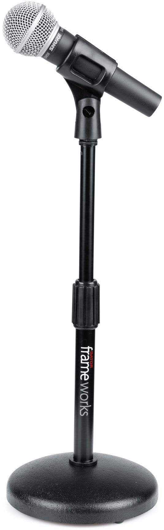 Gator GFW-MIC-0501 Desktop Mic Stand w/ Round Base - ProSound and Stage Lighting