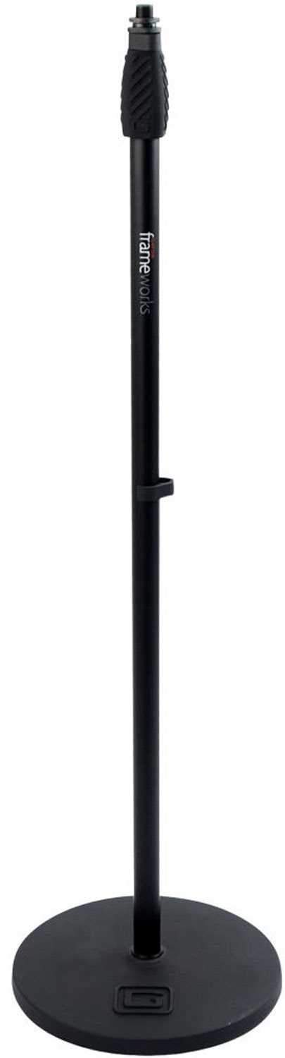 Gator GFW-MIC-1000 Round 10-Inch Base Mic Stand with Twist Clutch - ProSound and Stage Lighting