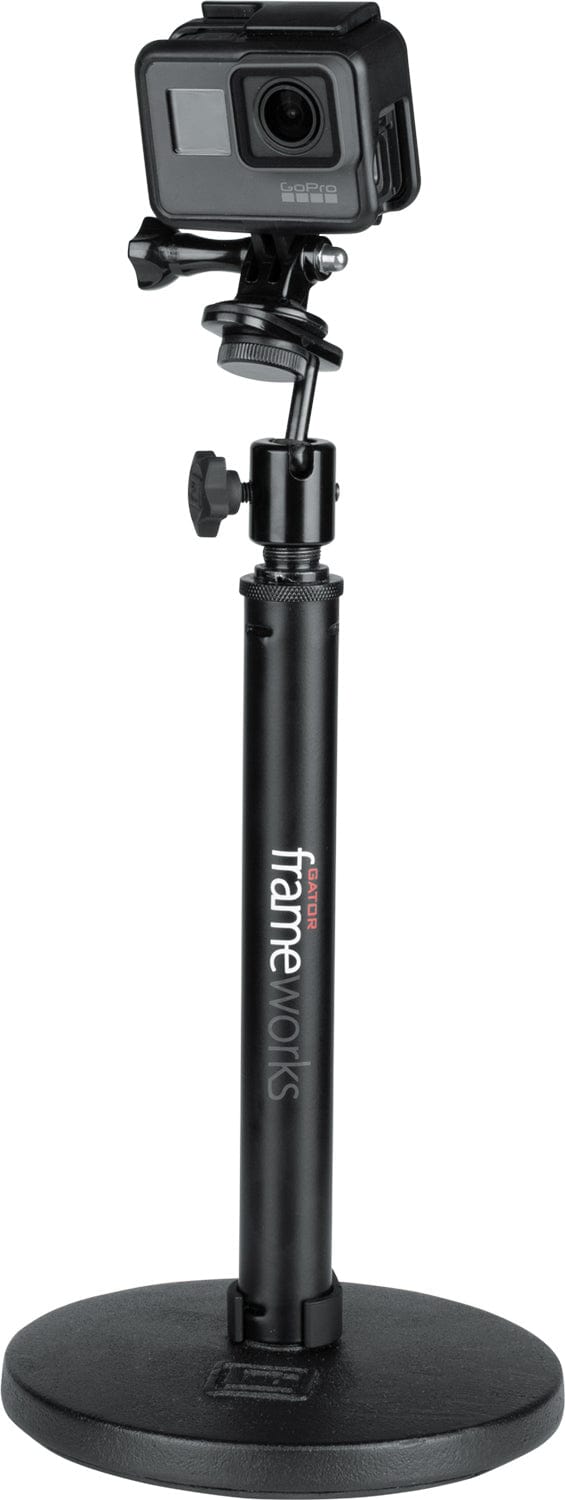 Gator GFW-MIC-CAMERA-MT Ball and Socket Camera Mount Microphone Stand ...