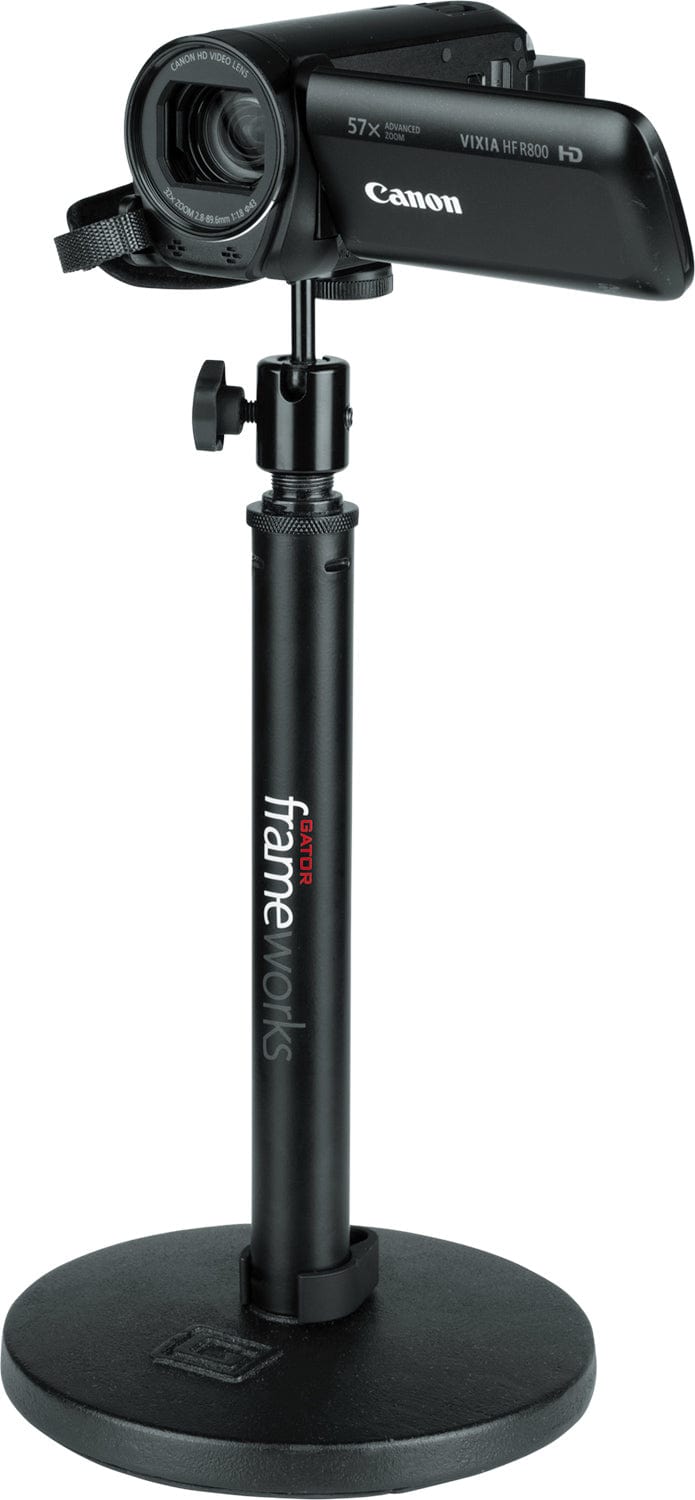 Gator GFW-MIC-CAMERA-MT Ball and Socket Camera Mount Microphone Stand ...