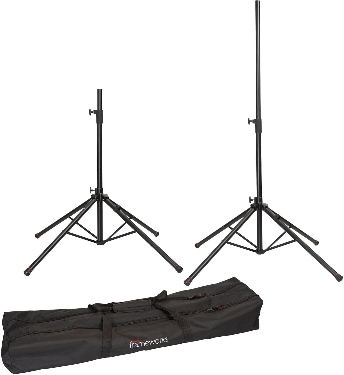 Gator Two Quad Base Spkr Stand With Carry Bag - PSSL ProSound and Stage Lighting