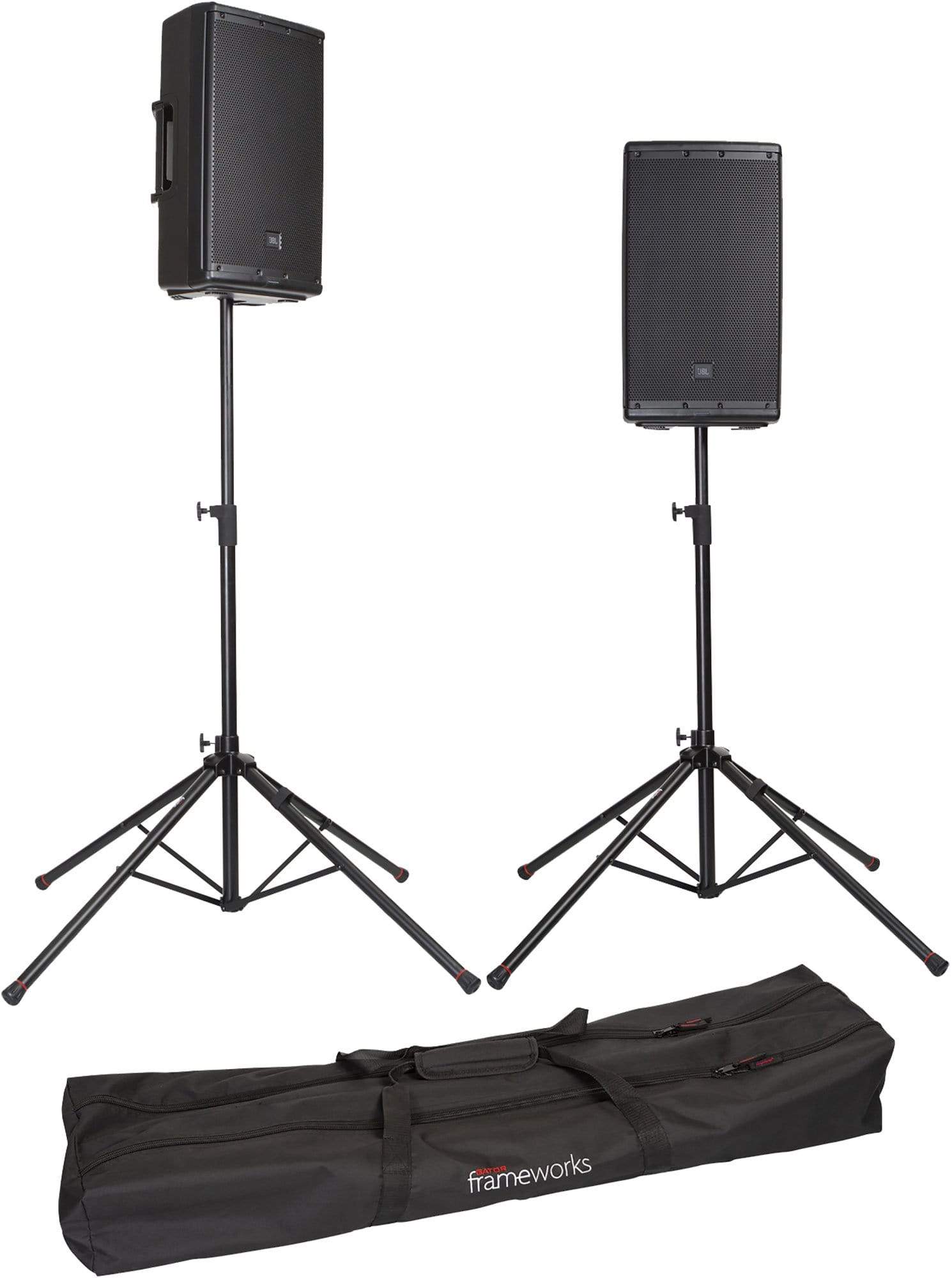 Gator Two Quad Base Spkr Stand With Carry Bag - PSSL ProSound and Stage Lighting