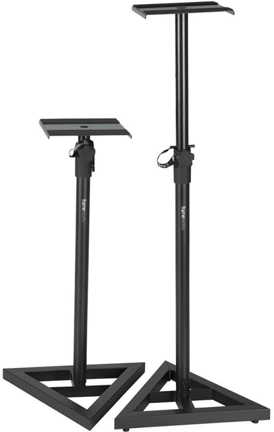 Gator GFWSPKSM50 Dlx Studio Monitor Stands-Pair - ProSound and Stage Lighting