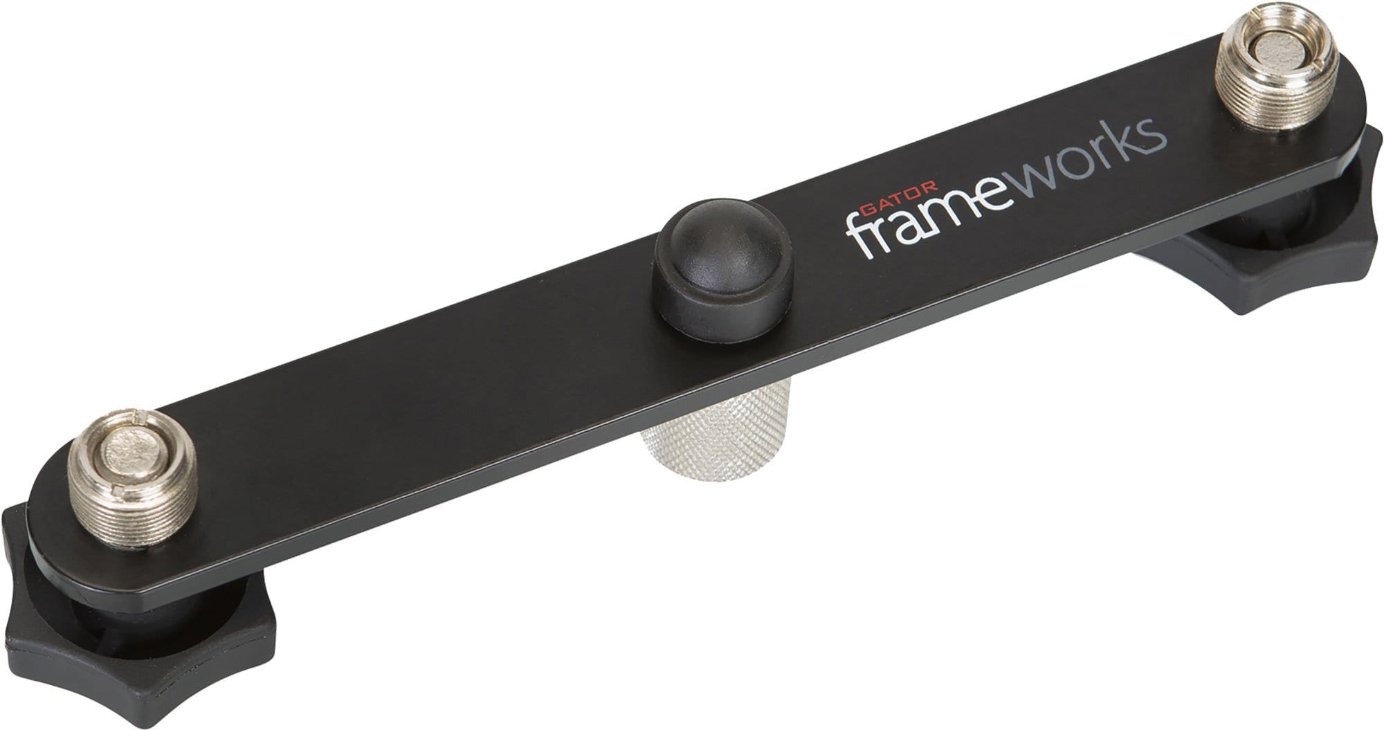 Gator GFWMIC1TO2 Frameworks Dual Mic Mount Stereo Bar – Solotech