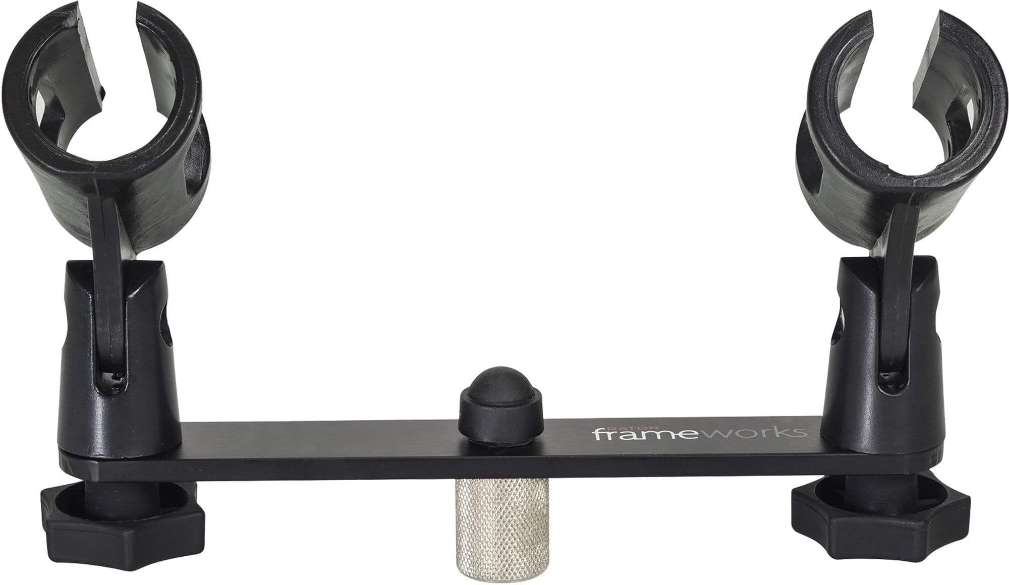 Gator GFWMIC1TO2 Frameworks Dual Mic Mount Stereo Bar – Solotech