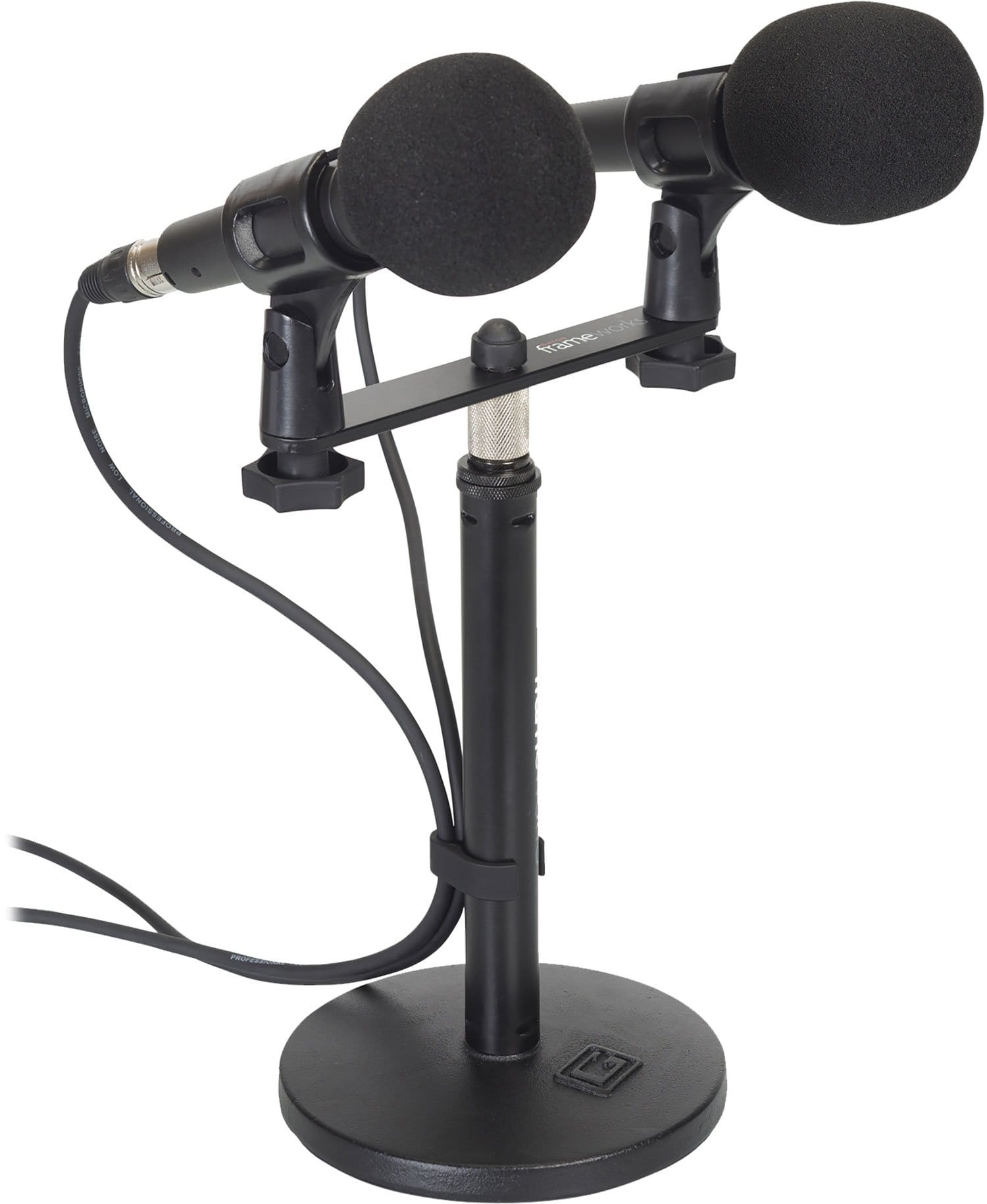 Gator GFWMIC1TO2 Frameworks Dual Mic Mount Stereo Bar