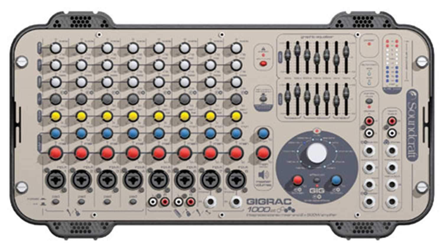 Soundcraft GIG Rac 1000St Powered Mixer - ProSound and Stage Lighting