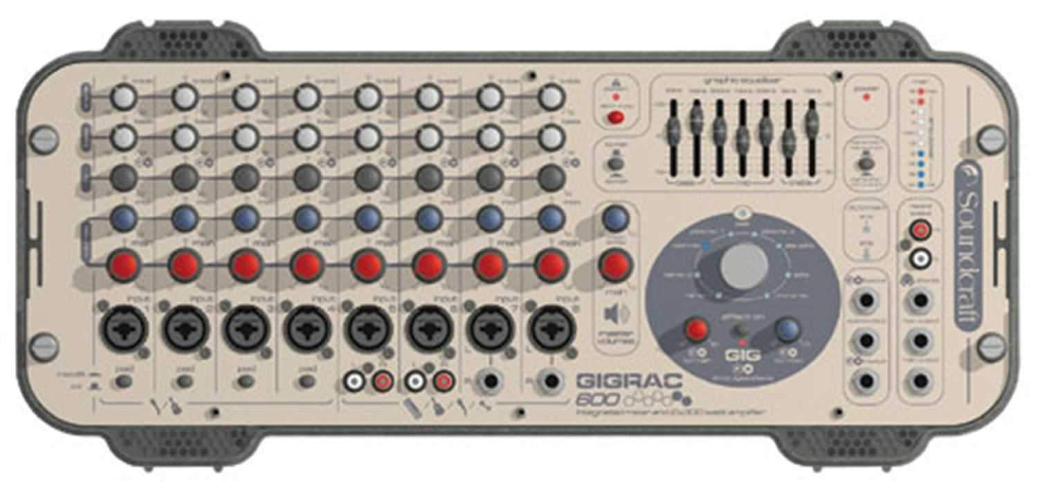 Soundcraft GIG Rac 600 Powered Mixer - ProSound and Stage Lighting