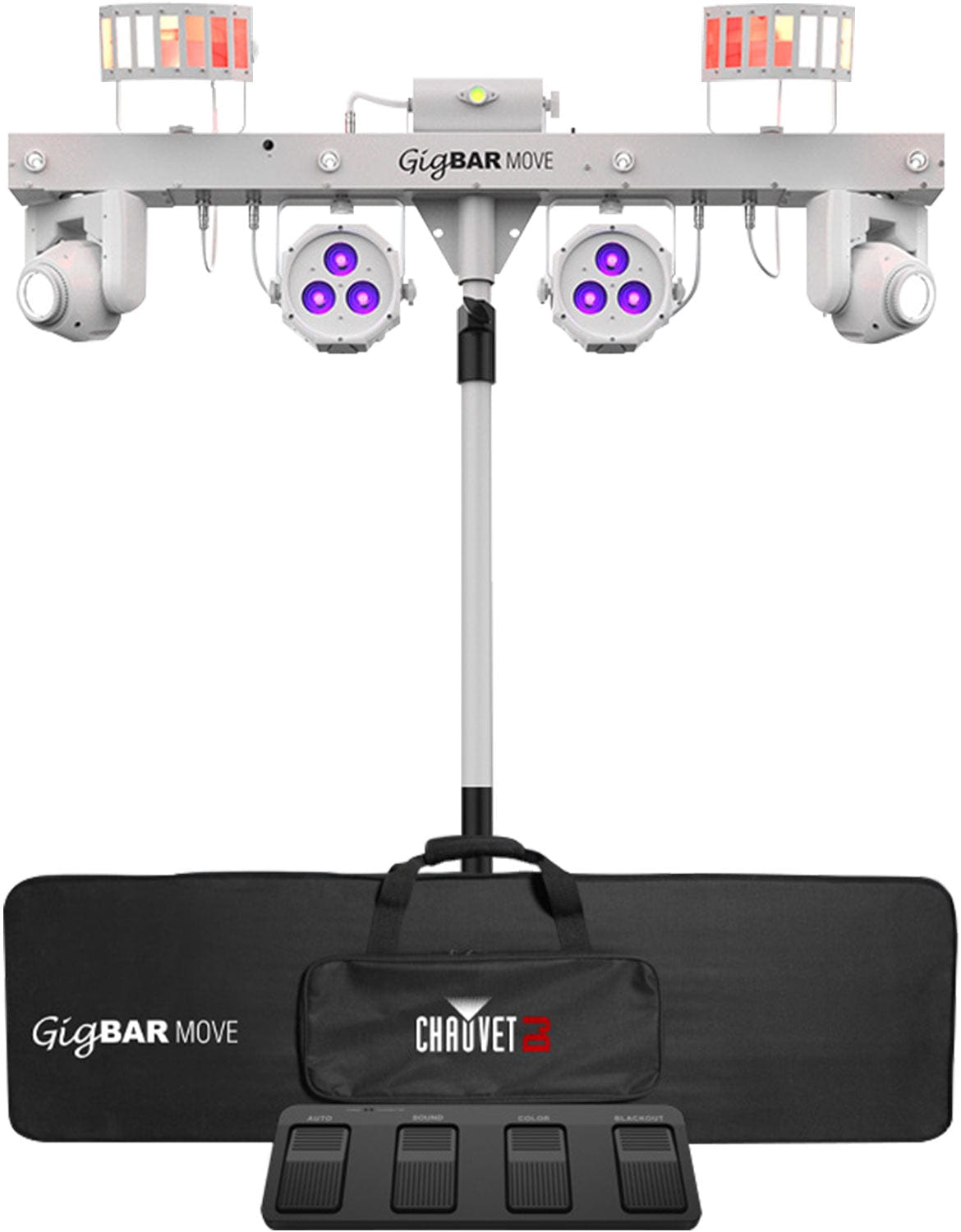 Chauvet DJ GigBAR MOVE 5-in-1 Lighting System (White) - PSSL ProSound and Stage Lighting