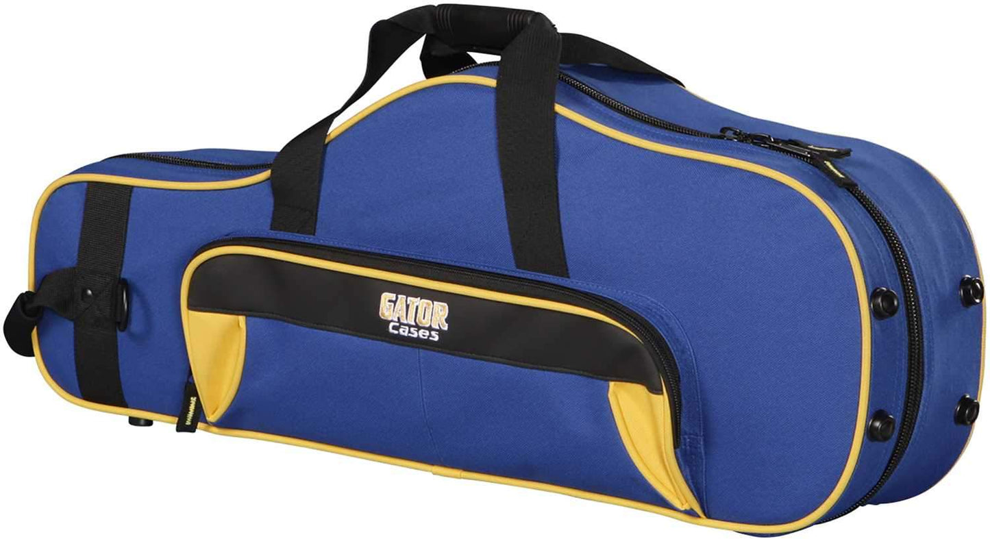 Gator Lightweight Alto Sax Case Yellow and Blue - ProSound and Stage Lighting