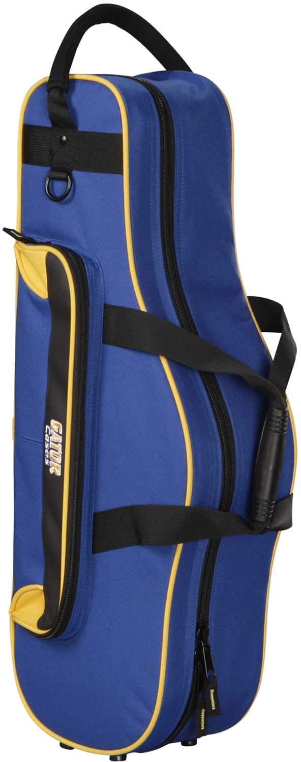 Gator Lightweight Alto Sax Case Yellow and Blue - ProSound and Stage Lighting