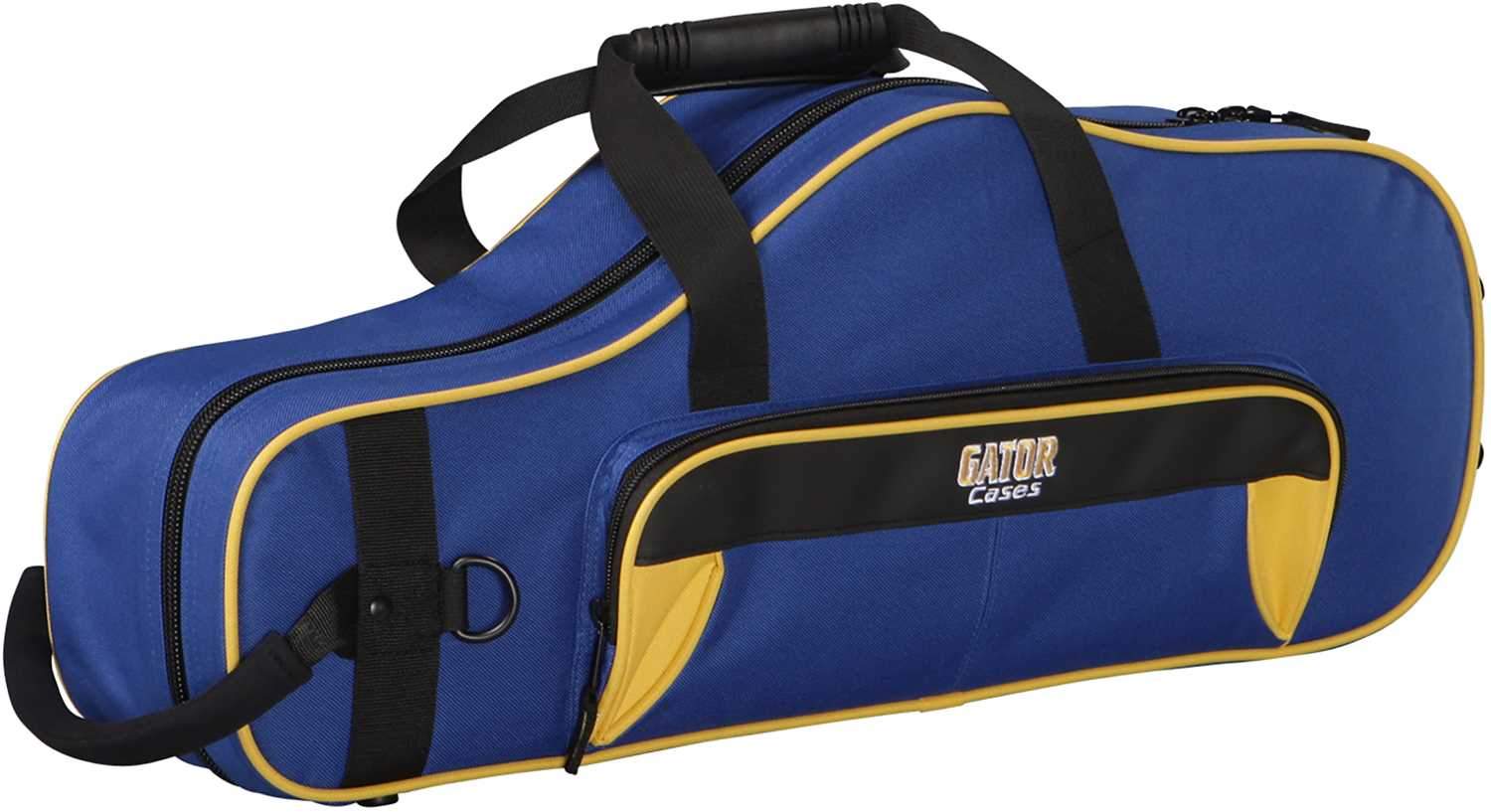 Gator Lightweight Alto Sax Case Yellow and Blue - ProSound and Stage Lighting