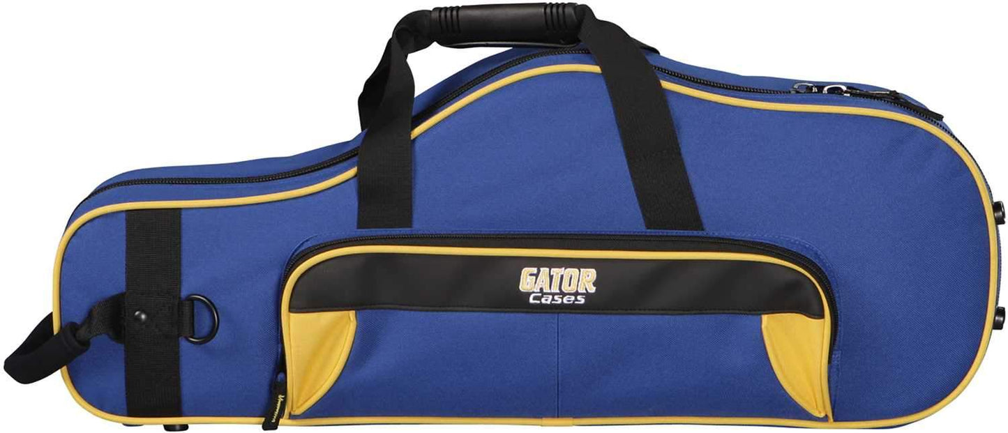 Gator Lightweight Alto Sax Case Yellow and Blue - ProSound and Stage Lighting