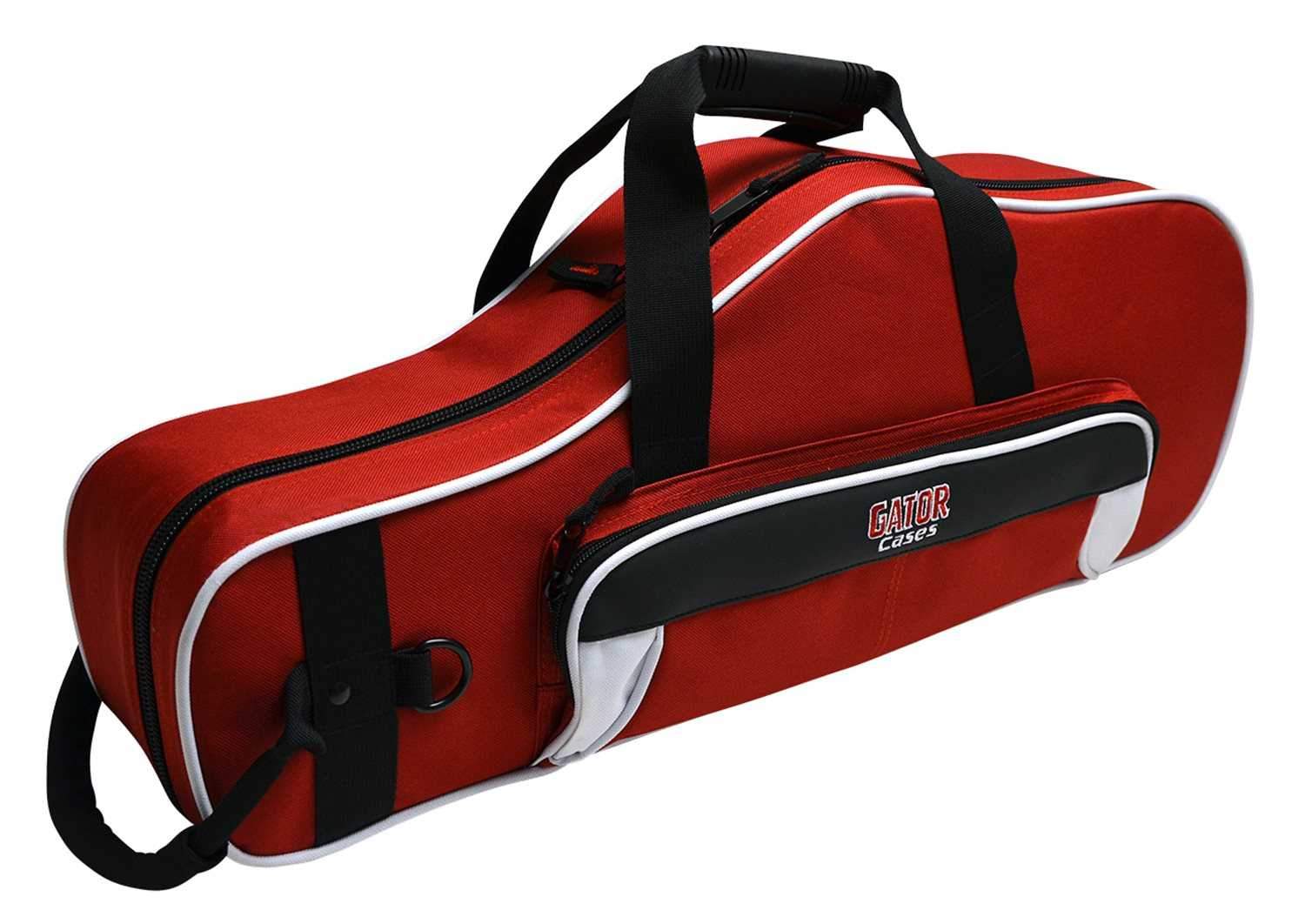 Gator Red Alto Sax Case with Mouthpiece Storage - ProSound and Stage Lighting