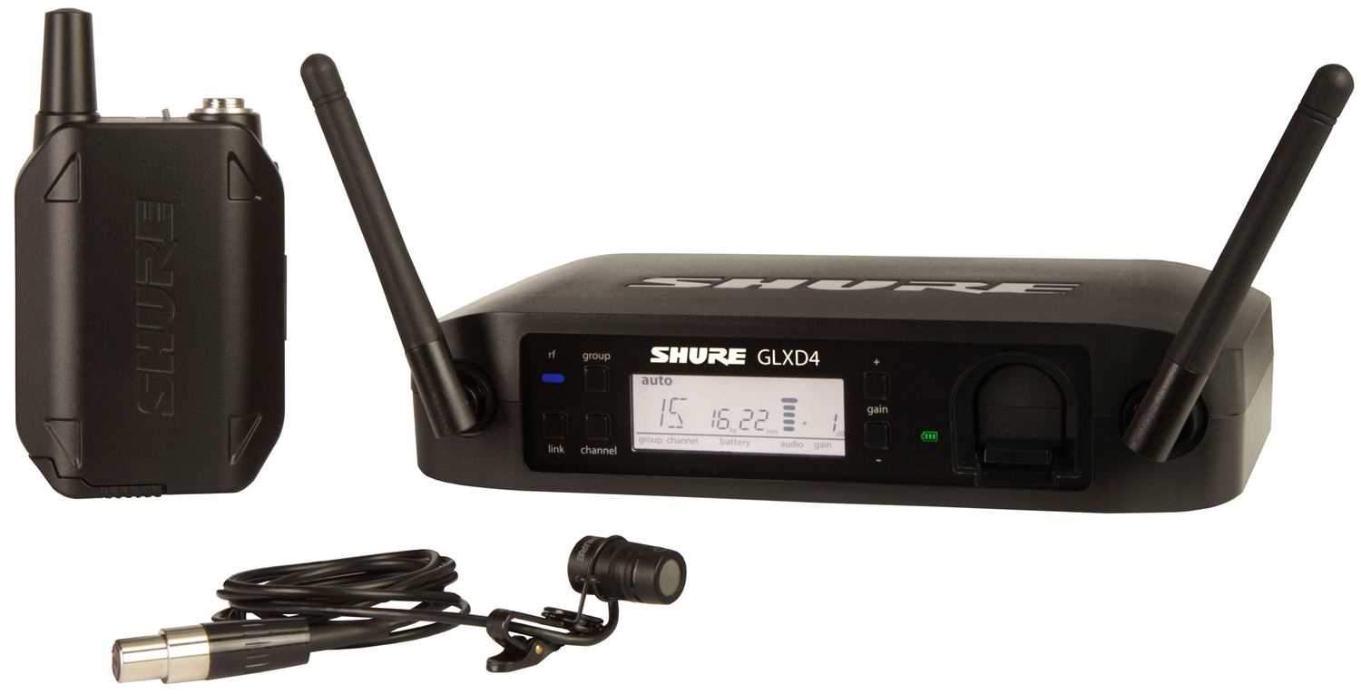 Shure GLXD14-85G Wireless Lavalier Mic with WL185 - ProSound and Stage Lighting