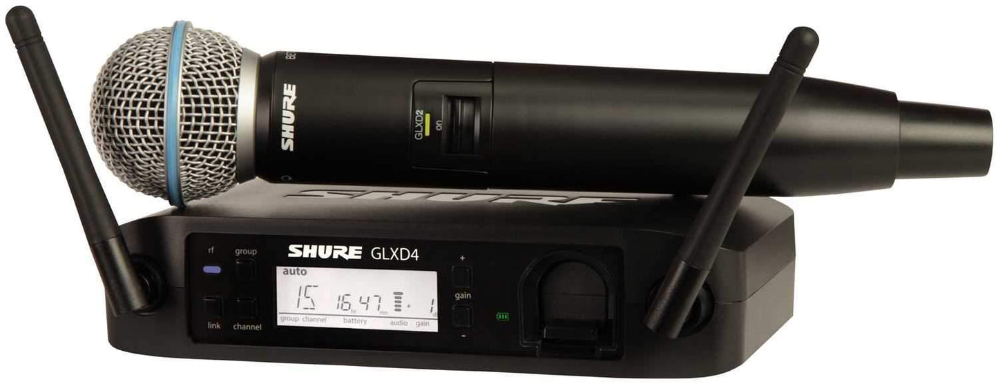 Shure GLXD24/B58 Digital Wireless Microphone with Beta58 - ProSound and Stage Lighting