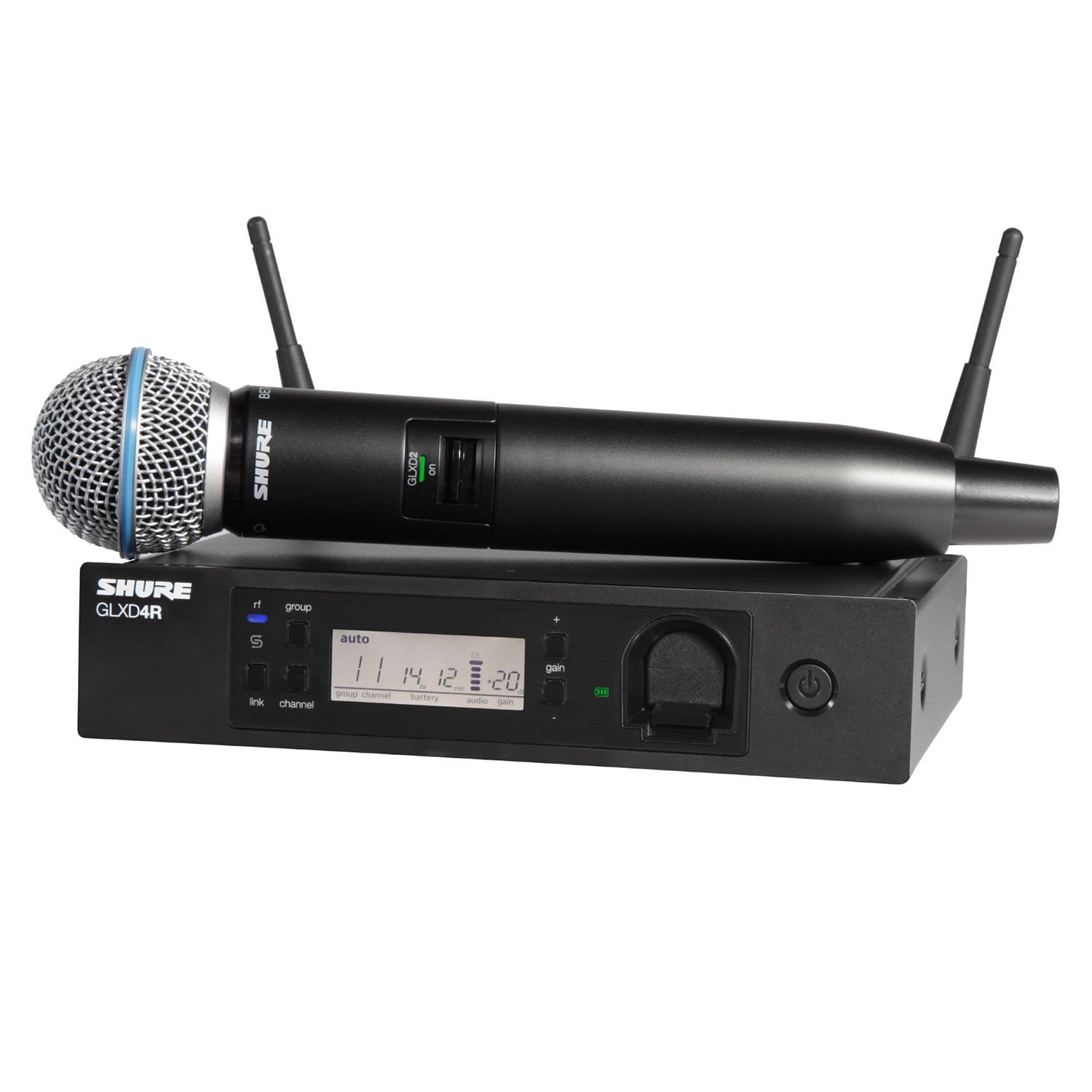 Shure GLXD24R/B58 Advanced Wireless Vocal Mic with Beta58A - ProSound and Stage Lighting