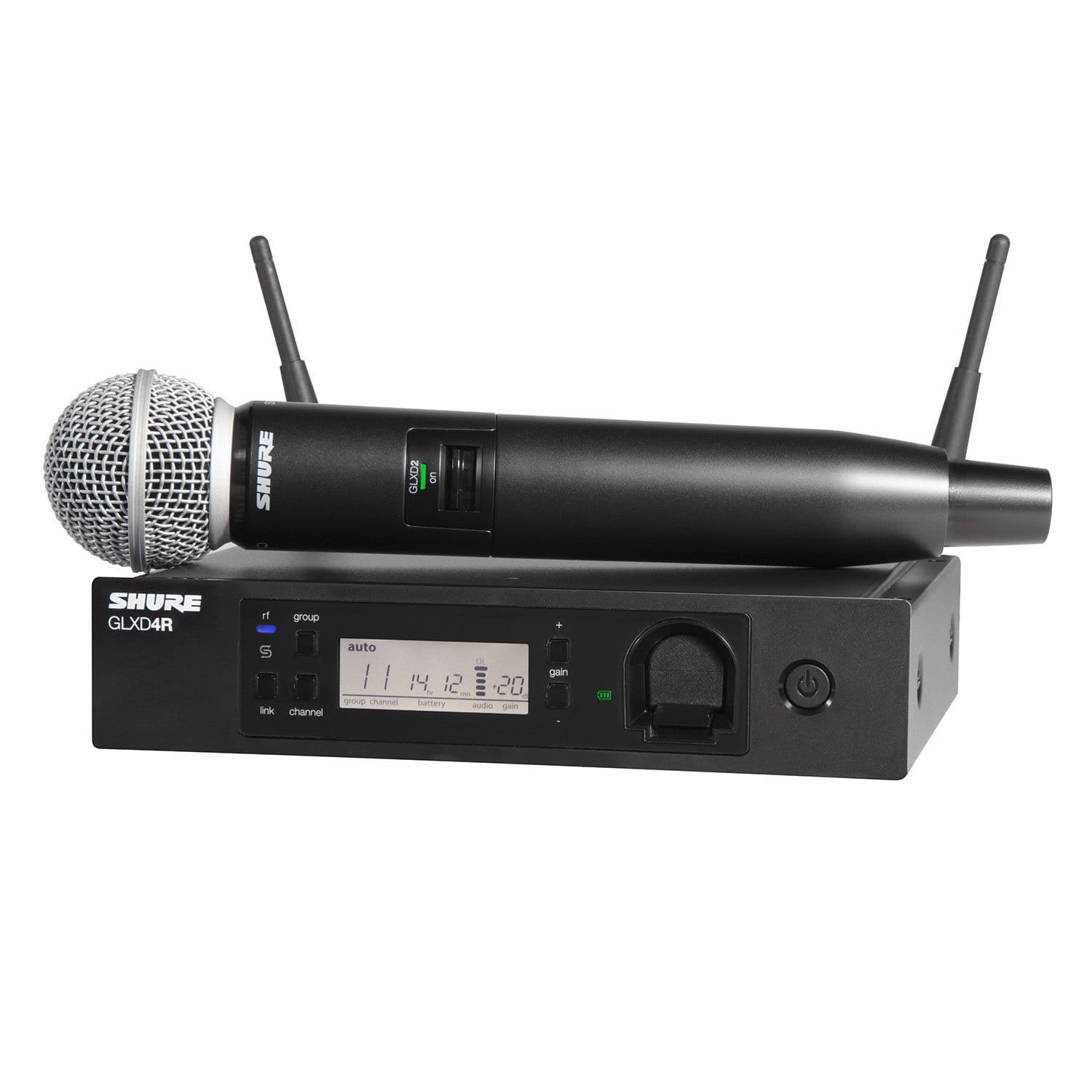 Shure GLXD24R/SM58 Advanced Wireless Vocal Mic with SM58 - ProSound and Stage Lighting