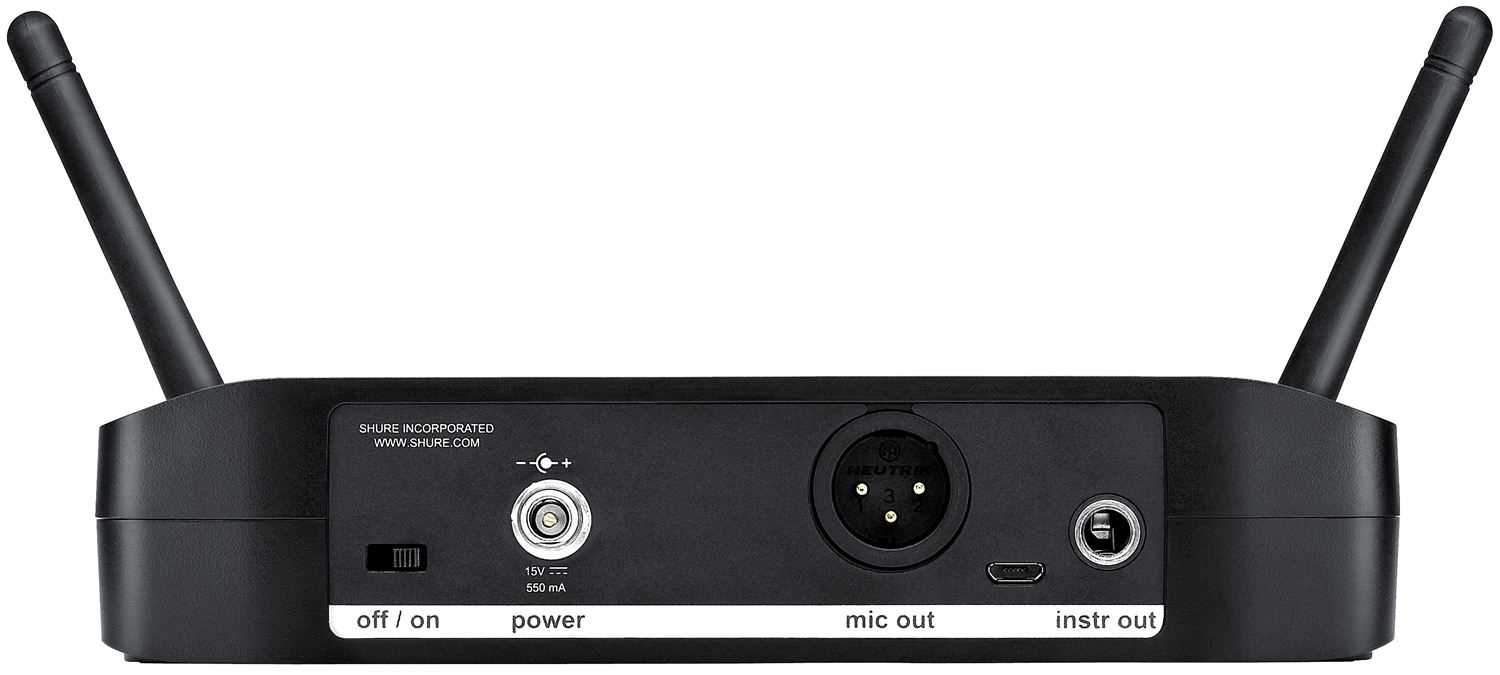 Shure GLXD4 Wireless Receiver with Power Supply - ProSound and Stage Lighting