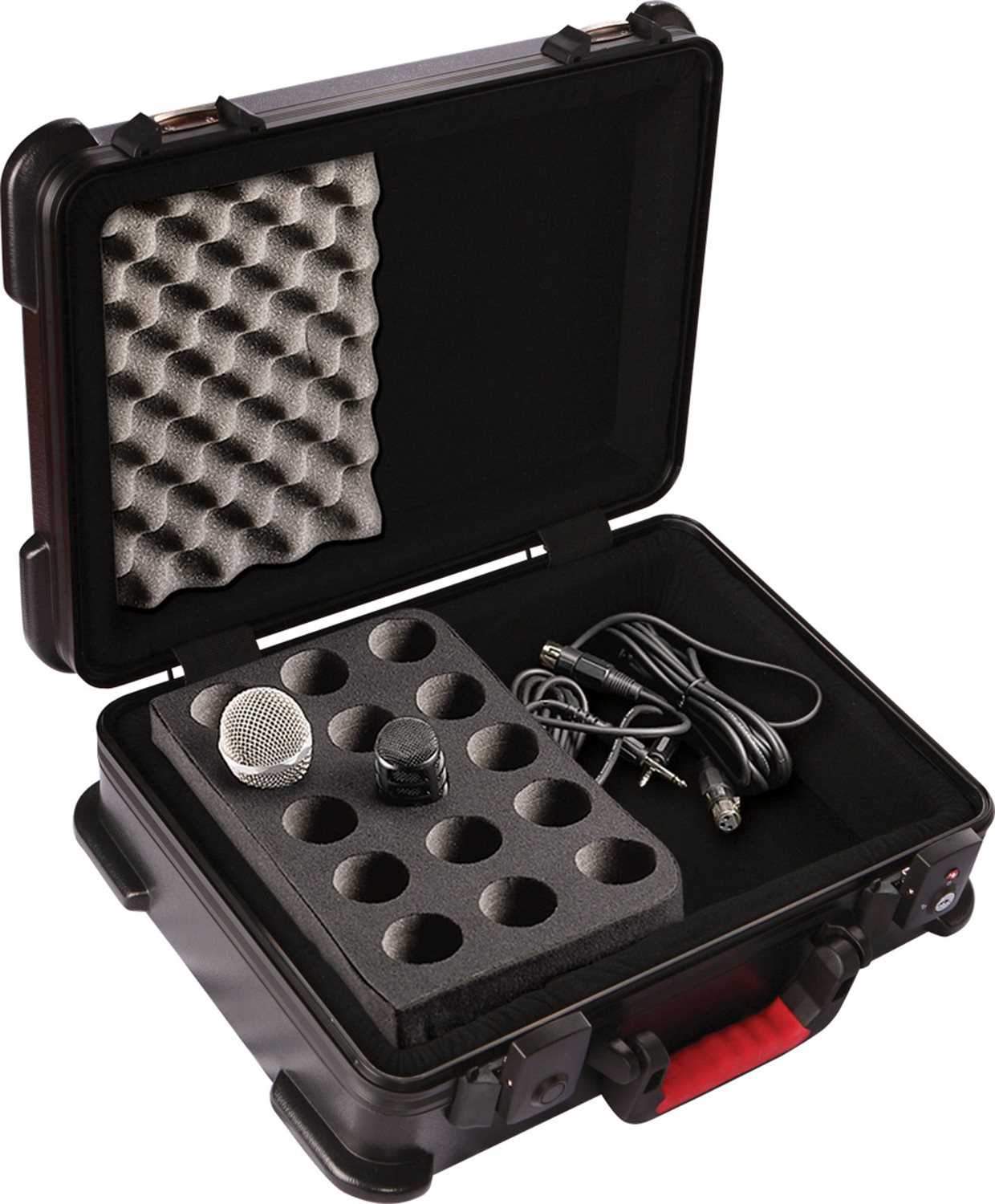 Gator GM15TSA Ata Molded Mic Case - Holds 15 Mics - ProSound and Stage Lighting