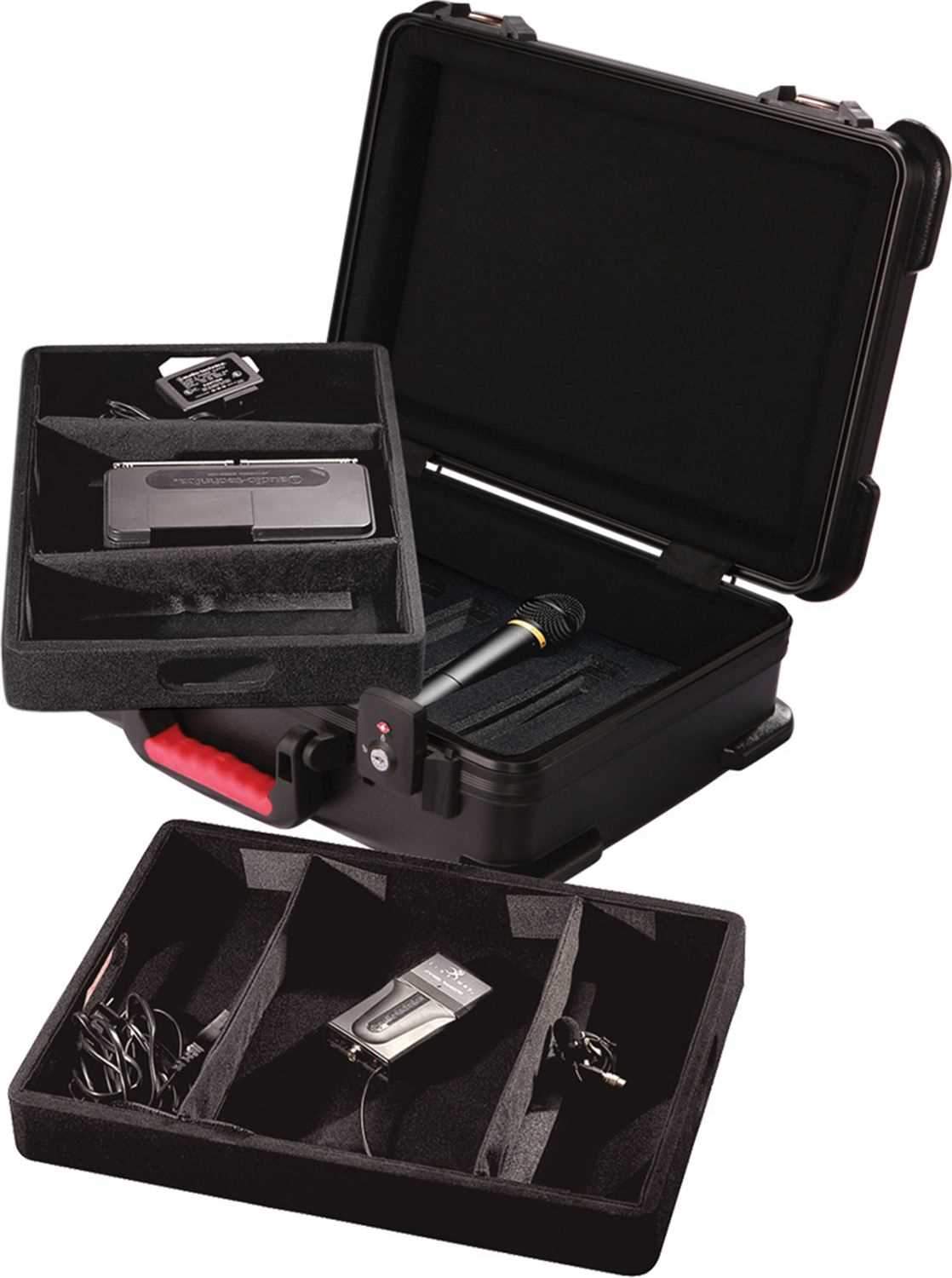 Gator GM7WTSA Ata Molded Case For 7 Wireless Mics - ProSound and Stage Lighting