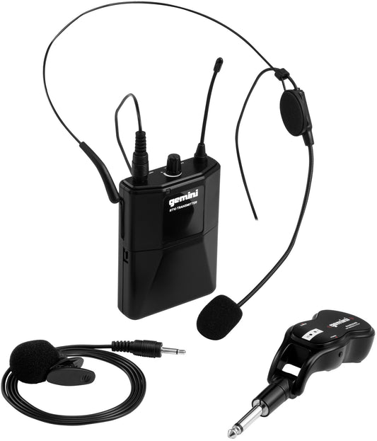 Gemini GMU-HSL100 UHF Headset Wireless Mic System - ProSound and Stage Lighting