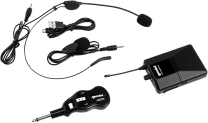 Gemini GMU-HSL100 UHF Headset Wireless Mic System - ProSound and Stage Lighting