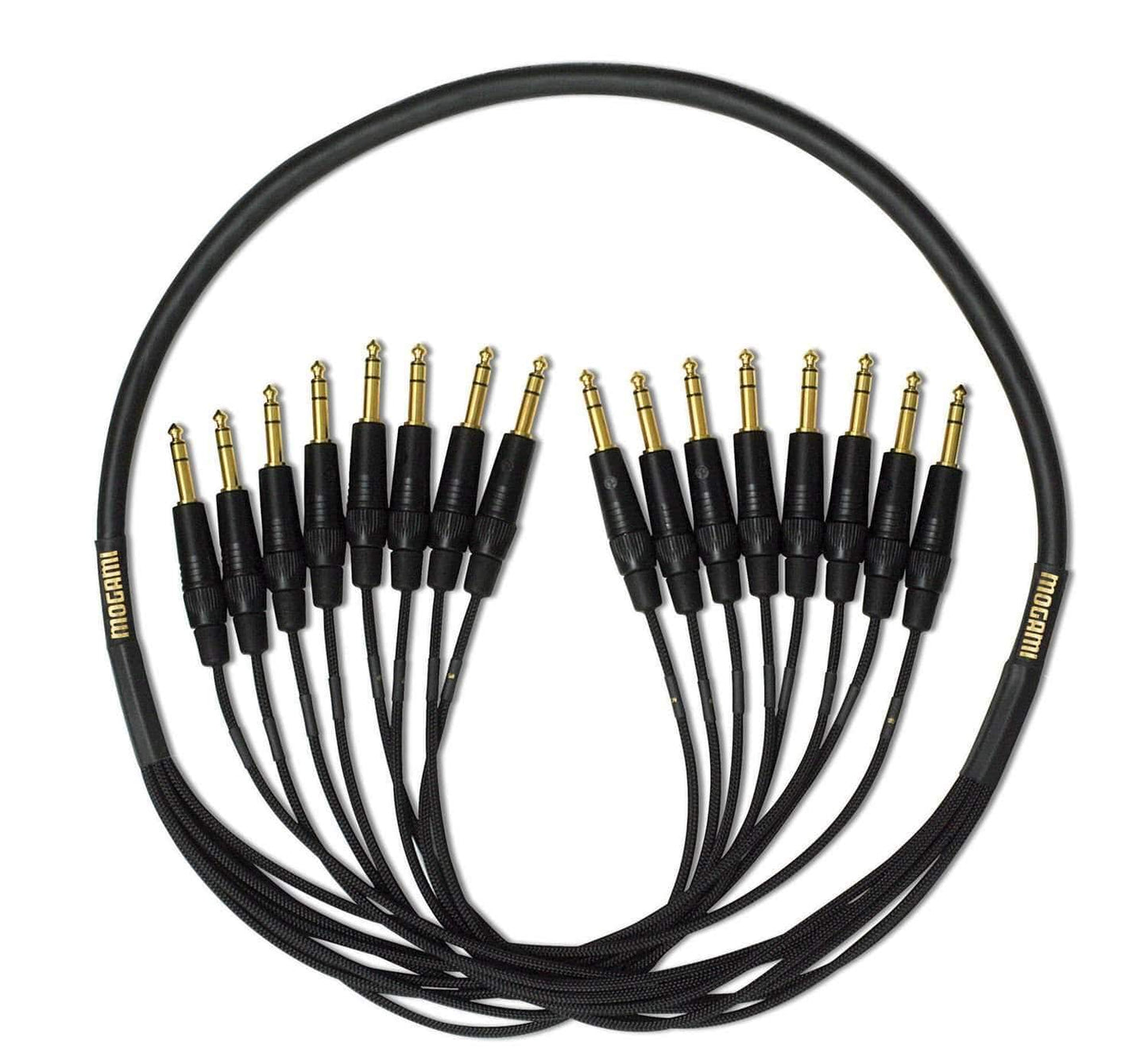 Mogami Gold Snake 8 Ch 1/4 TRS Cable 15ft - ProSound and Stage Lighting