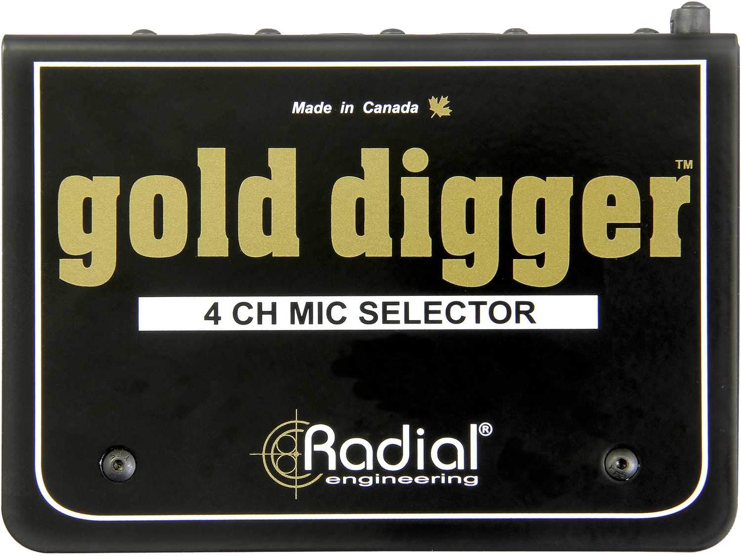 Radial Gold Digger Passive 4x1 Mic Selector - ProSound and Stage Lighting