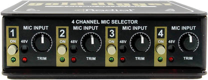 Radial Gold Digger Passive 4x1 Mic Selector - ProSound and Stage Lighting