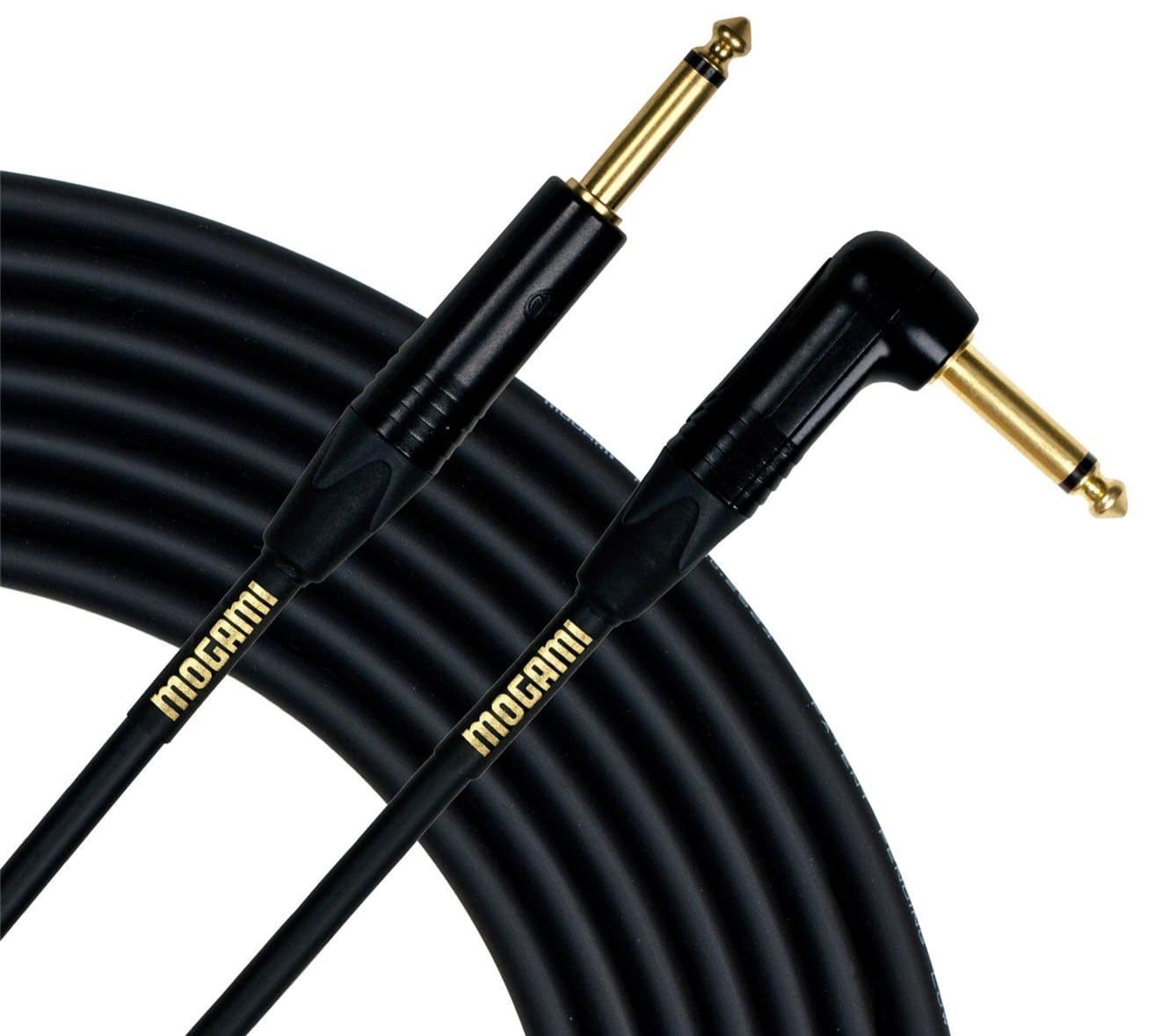 Mogami Gold Guitar Inst Str to Rt 1/4 Cable 10ft - ProSound and Stage Lighting