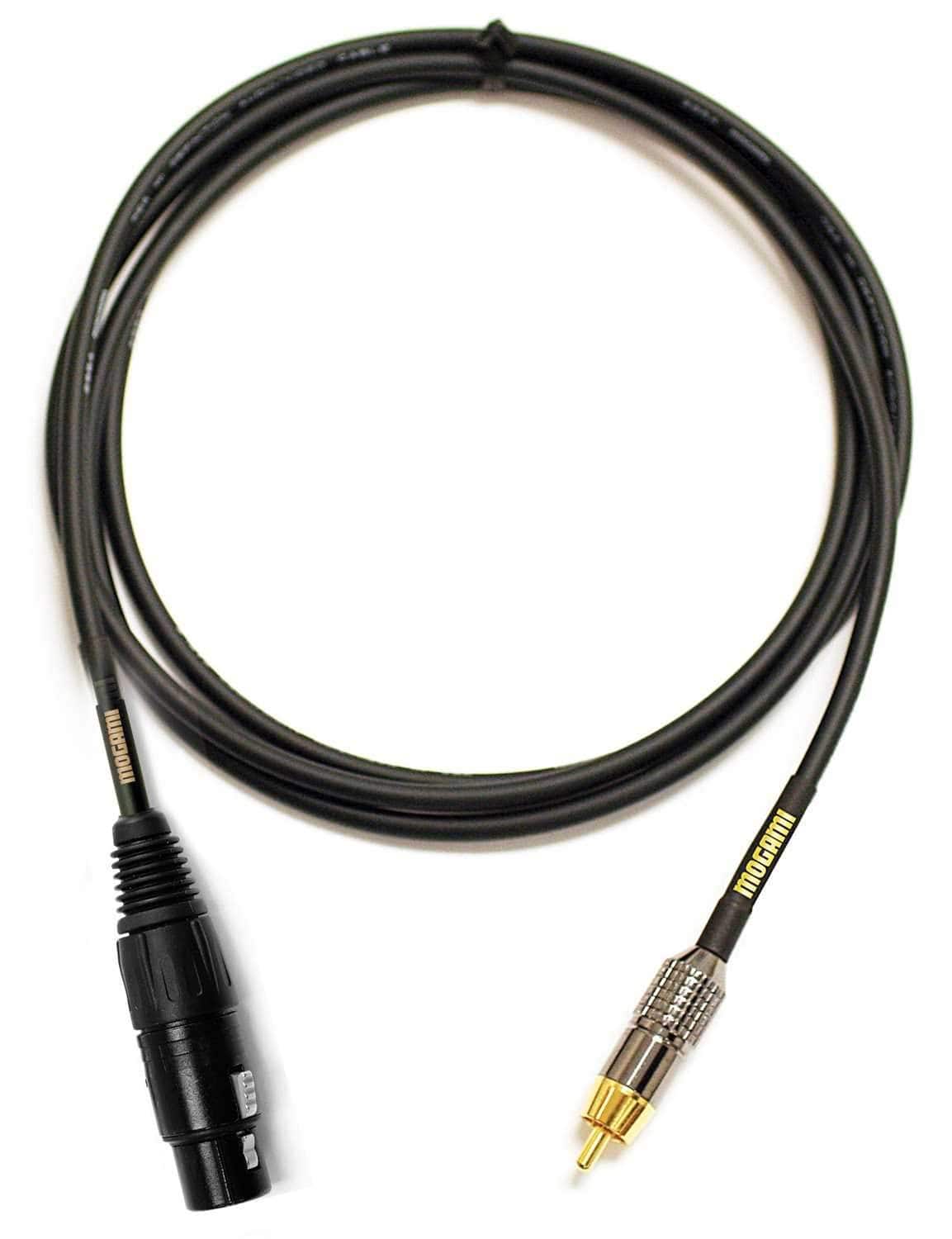 Mogami Gold Studio XLR F to RCA Mono Cable 3ft - ProSound and Stage Lighting