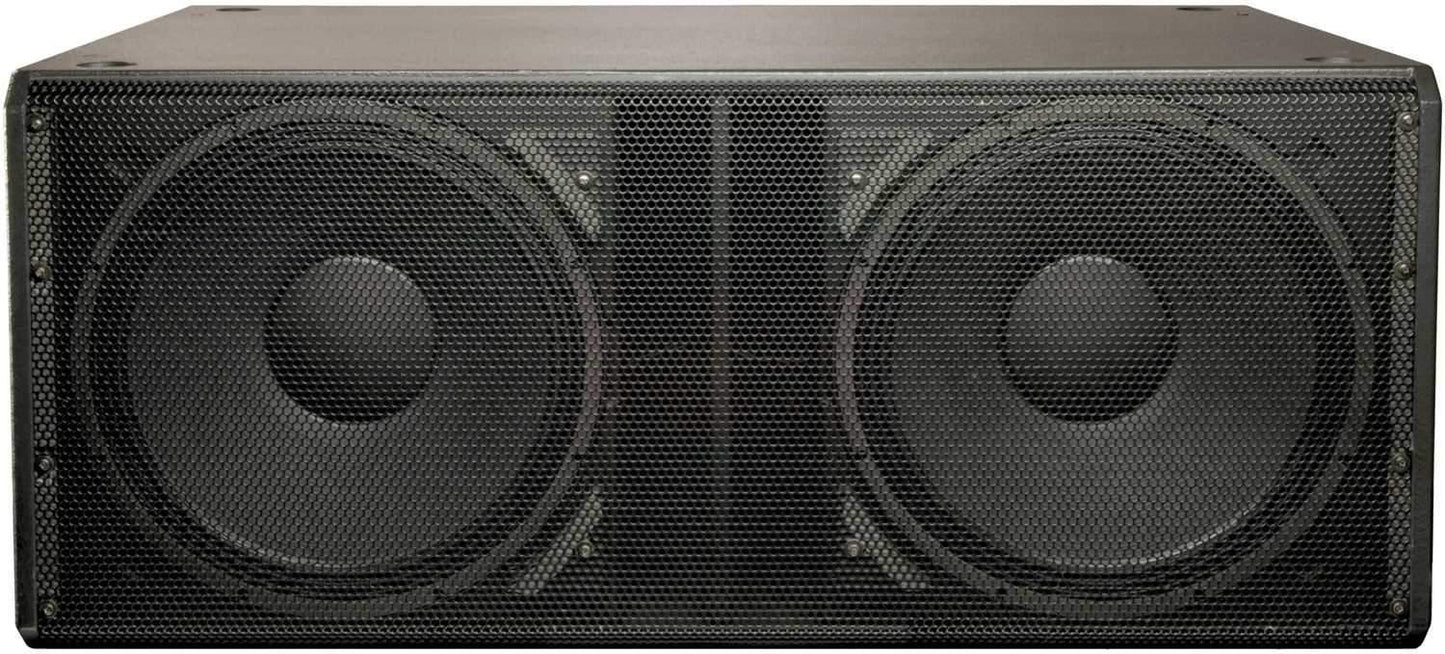 QSC GP218-SW-BK Dual 18in Passive Subwoofer blk - ProSound and Stage Lighting