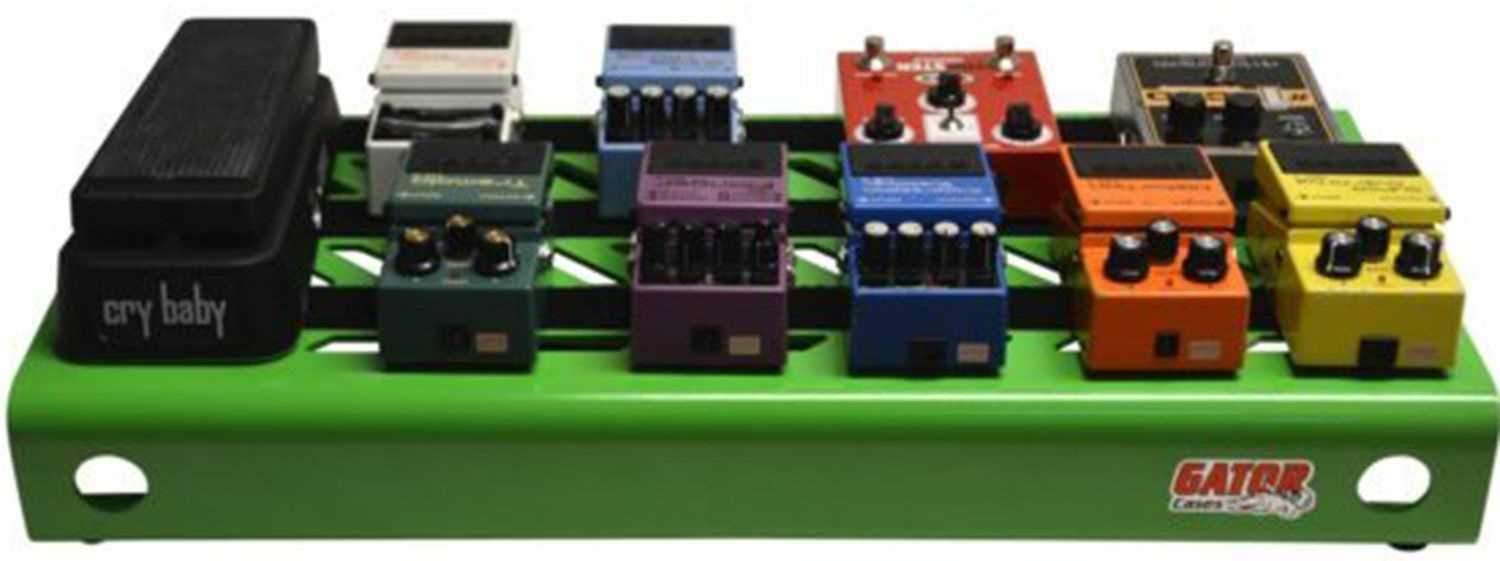 Gator GPB-BAK-GR Green Aluminum Pedal Board - ProSound and Stage Lighting