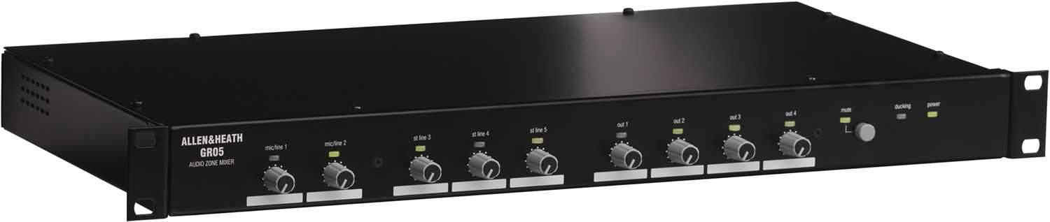 Allen & Heath GR05 5-In 4-Out Zone Mixer - ProSound and Stage Lighting