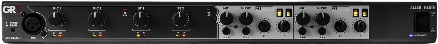 Allen & Heath GR3 Four Zone Rack Mount Mixer – Solotech