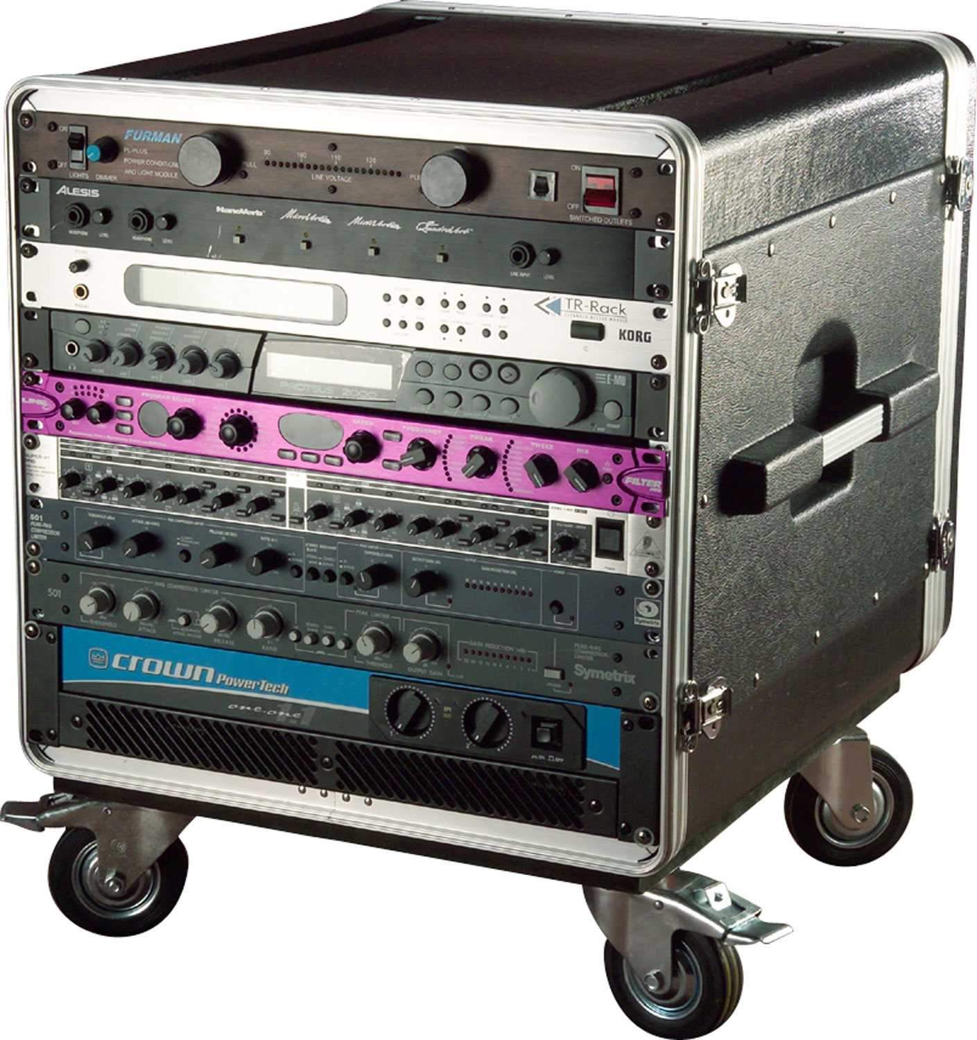 Gator 14U Rack Base with Casters For Audio Racks