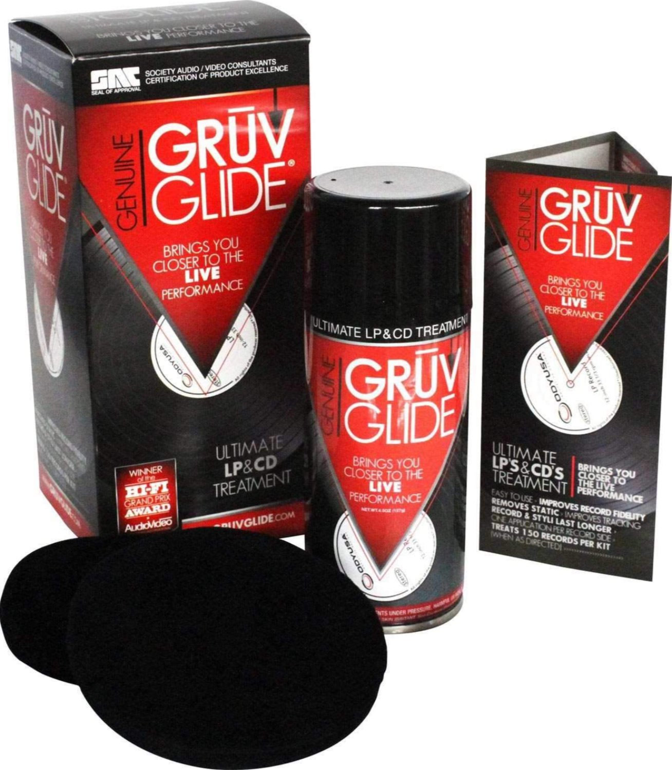 Gruv-Glide Anti-Static DJ Vinyl Record Cleaner - ProSound and Stage Lighting