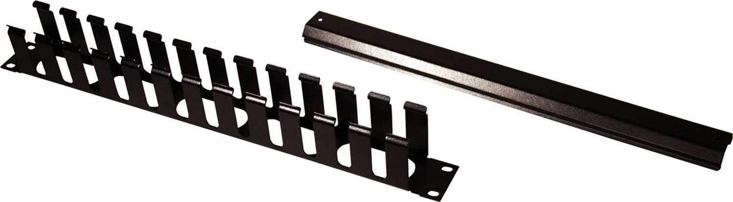 Gator GRW-PNLCBLMNG1 1U Cable Management with Cap - ProSound and Stage Lighting