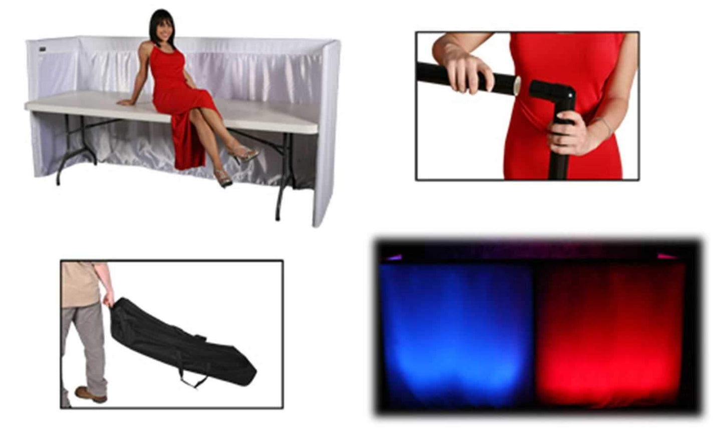 DJ Skirts GS-MP4 Mobile ProBooth 4 Ft Glow Skirts - ProSound and Stage Lighting