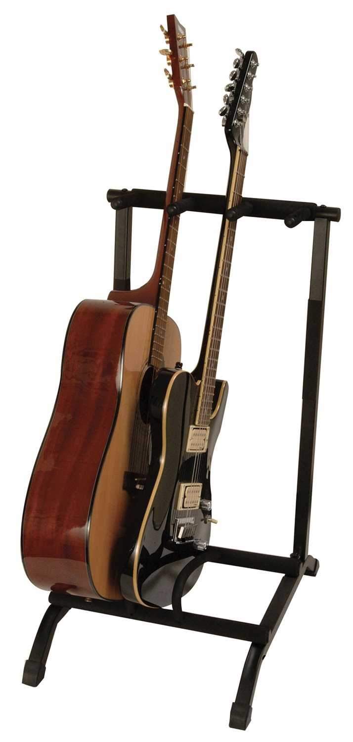 On Stage GS7361 Foldable Guitar Stand Holds 3 - ProSound and Stage Lighting