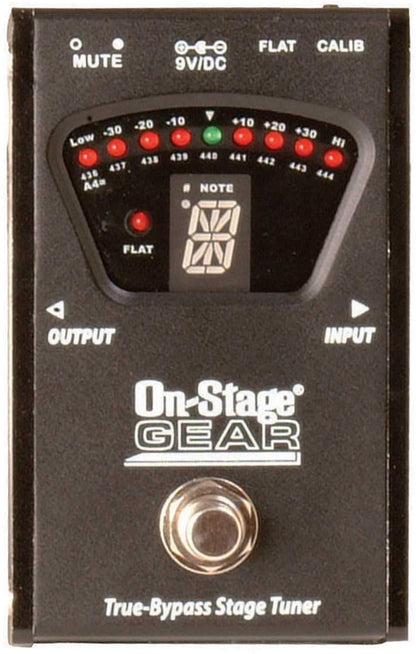 On Stage GTA7800 True Bypass Pedal Tuner - ProSound and Stage Lighting