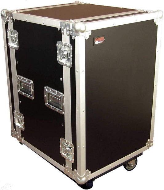 Gator 16U 24In Deep Audio Road Rack with Casters - ProSound and Stage Lighting