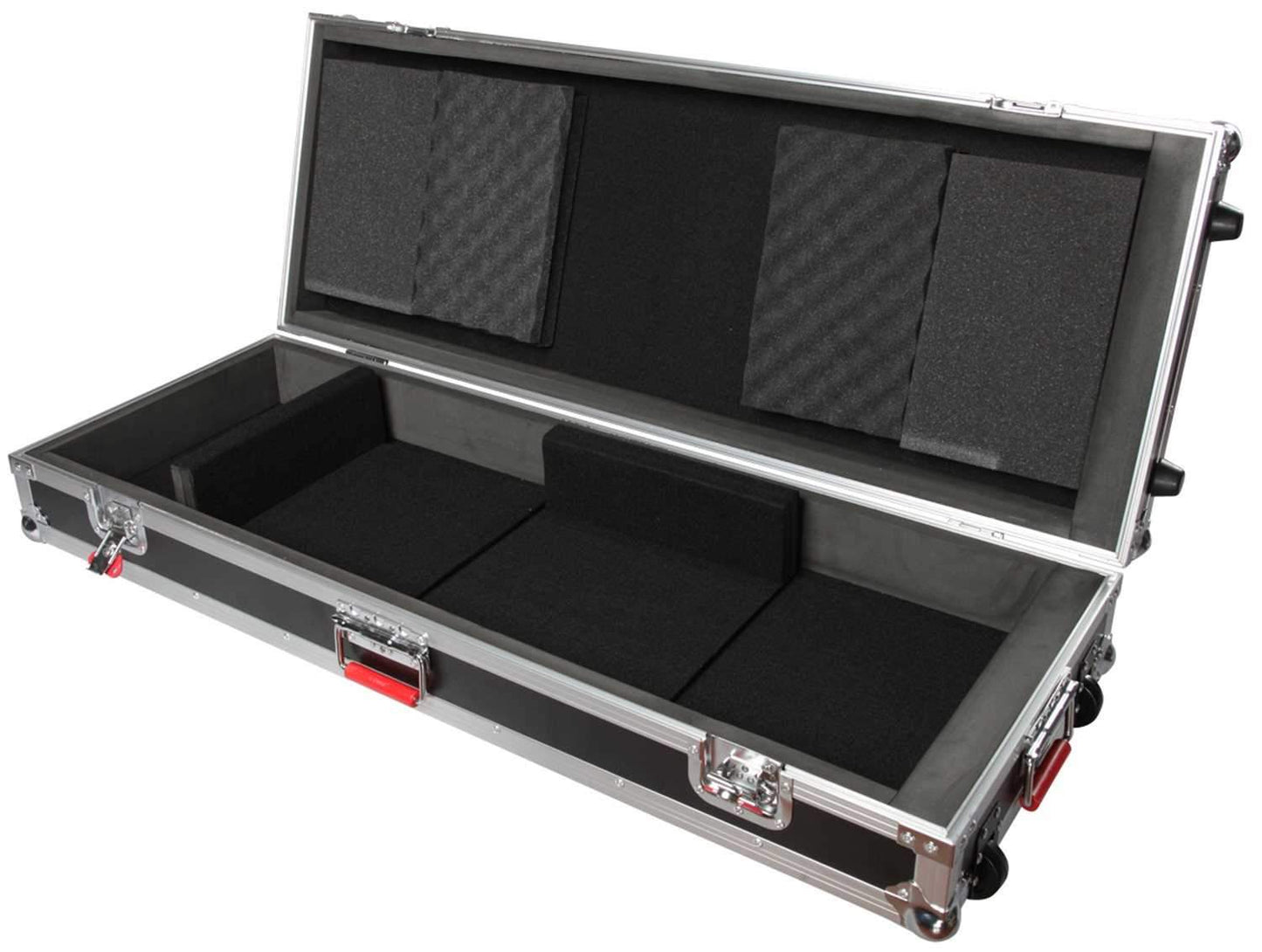 Gator Slim 61 Note Keyboard Case with Wheels - ProSound and Stage Lighting