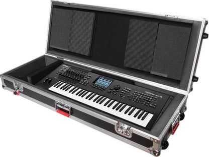 Gator GTOUR61V2 61 Note Keyboard Case with Wheels - ProSound and Stage Lighting