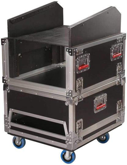 Gator 14U Top 6U Side Audio Road Console Rack - ProSound and Stage Lighting