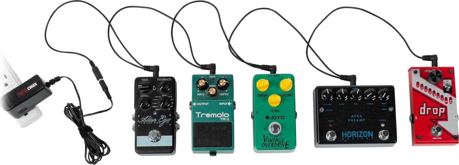 daisy chain pedals Gator GTR-PWR-DC5F 5-Output Daisy Chain Adapter with Female Input Plug
